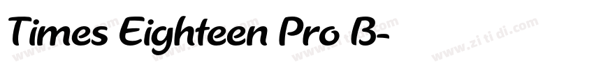 Times Eighteen Pro B字体转换 Times Eighteen Pro B字体转换